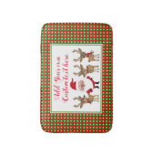 Pset-kerstkerstkerstkerstmaatschildering kerstkers badmat (Voorkant Verticaal)