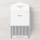 Pset-kerstkool 4-fotofeestdag all in one uitnodiging (Buitenkant)