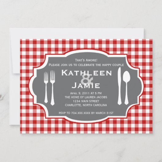 Pset Knife & Fork Uitnodiging (Voorkant)