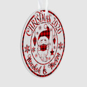 Pset Mask & Merry Photo Kerstmis Ornament (voorkant)