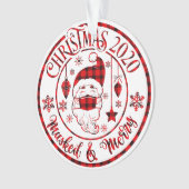 Pset Mask & Merry Photo Kerstmis Ornament (voorkant)