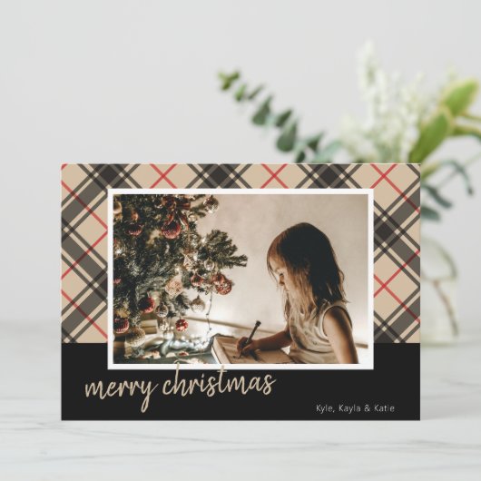 Pset Merry kerst Multi-fotokerstkaarten (Staand voorkant)