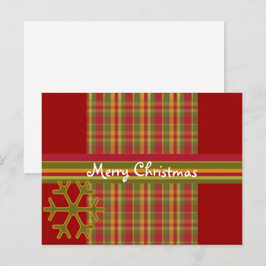 Pset Merry-kerstBriefkaart Feestdagenkaart (Voorkant / Achterkant)