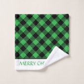 Pset Merry Kerstmis Bad Handdoek (Wasdoekje)