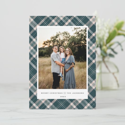 Pset Merry Kerstmis Feestdagenkaart (Staand voorkant)