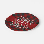 Pset Merry-kerstsnowflake Papieren Bordje (Gekanteld)
