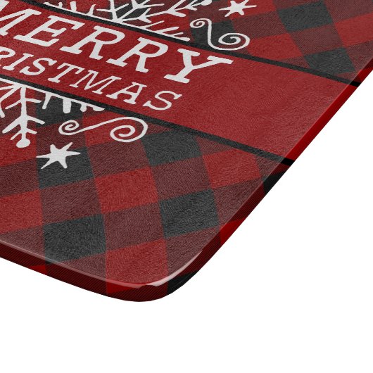 Pset Merry-kerstsnowflake Snijplank (Hoek)