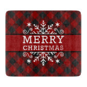 Pset Merry-kerstsnowflake Snijplank (Voorkant)