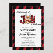 Pset met kerstcadeaus voor Joy Baby shower Kaart (Voorkant / Achterkant)