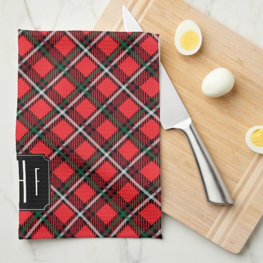 Pset - Monogram Kitchen Towel Theedoek (Quarter Fold)
