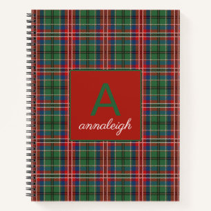 Pset Monogrammed Initiaal Clan MacCulloch Tartan Notitieboek