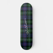 Pset Paars Green Tartan McKenzie Persoonlijk Persoonlijk Skateboard (Voorkant)