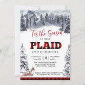 Pset Party Winter Mountains en Fox Buffalo Pset Kaart (Voorkant)