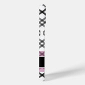 Pset Patroon met monogram - zwart wit roze Case-Mate iPhone Case (Achterkant / Rechts)