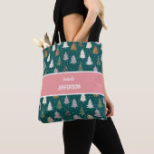 Pset Pattered Kerstbomen Monogram Tote Bag (Dichtbij)