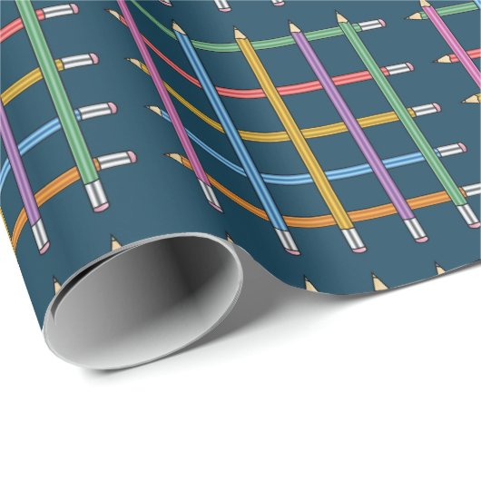 Pset Pencil Crayon Pattern Cadeaupapier (Rol Hoek)