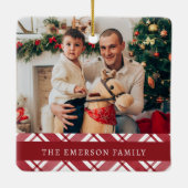 Pset Photo Holiday Keramisch Ornament (Achterkant)