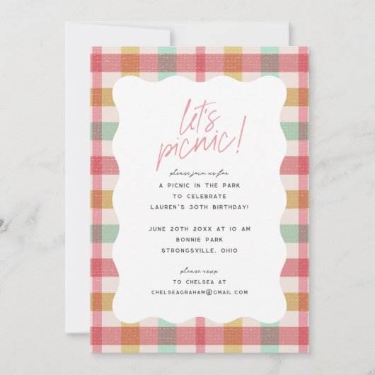 Pset Picnic in het Park Birthday Kaart (Voorkant)