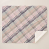 Pset Plum, Grey, Pink Sherpa Deken (Voorkant (horizontaal))