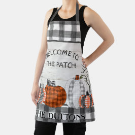 Pset Pumpkin Autumn Herfst gepersonaliseerd Apron Schort
