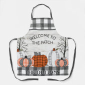 Pset Pumpkin Autumn Herfst gepersonaliseerd Apron Schort (Voorkant)