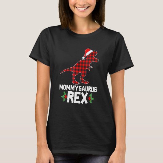 Pset Red Buffalo Dinosaur mama T Rex Matching Ch T-shirt (Voorkant)