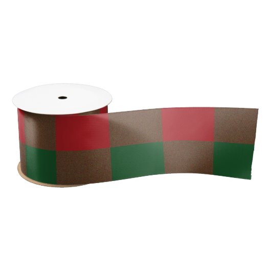 Pset Red en Green Holiday Satin Ribbon Satijnen Lint (Spoel)