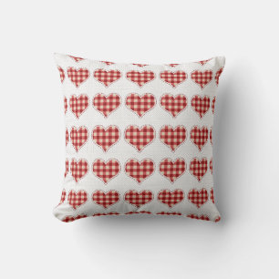 Pset Red Hearts Pattern Dotty Kussen