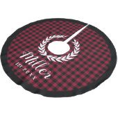 Pset Red Holiday Name + Jaar van Kerstmis Kerstboom Rok (Gekanteld)