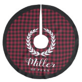 Pset Red Holiday Name + Jaar van Kerstmis Kerstboom Rok (Voorkant)