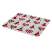 Pset Red Kerstbomen en Hearts Pattern Snijplank (Hoek)