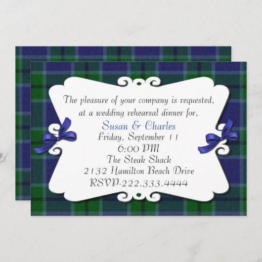 Pset repetitie met inwendige uitnodiging (Voorkant / Achterkant)