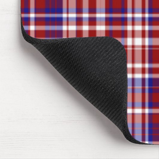 Pset, rood, wit, blauwe kleur. 01-MOUSEPAD Muismat (Hoek)