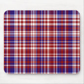 Pset, rood, wit, blauwe kleur. 01-MOUSEPAD Muismat (Voorkant)