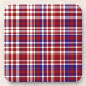 Pset, rood, wit, blauwe kleur. 01-ONDERZETTERS Drankjes Onderzetter (Voorkant)