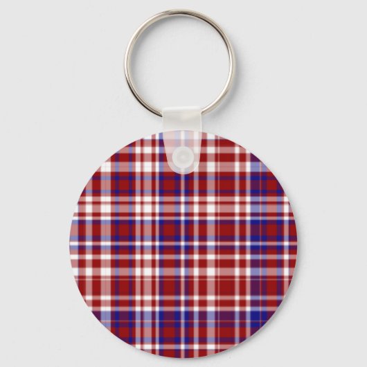 Pset, rood, wit, blauwe kleur. 01-SLEUTELHANGER Sleutelhanger (Voorkant)
