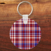 Pset, rood, wit, blauwe kleur. 01-SLEUTELHANGER Sleutelhanger (Voorkant)