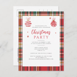 Pset Rustic Annual Corporate Kerstparty Uitnodiging Briefkaart