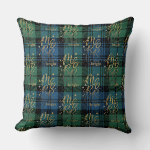 Pset Rustic Campbell Merry en Bright Tartan Kussen