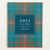 Pset Rustic Clan Wilson 2024 Tartan Planner (Voorkant)