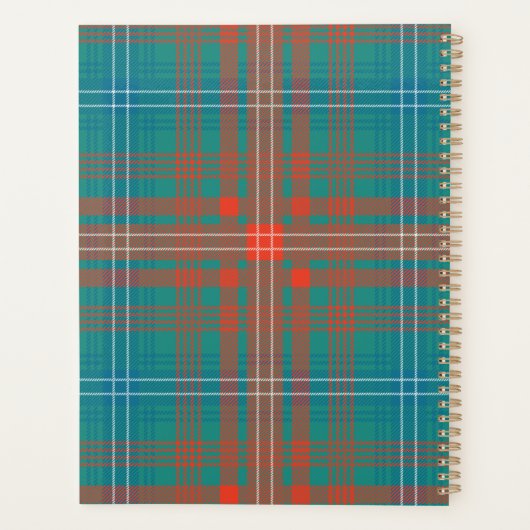Pset Rustic Clan Wilson 2024 Tartan Planner (Achterkant)