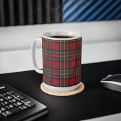 Pset Rustic Red Stewart Birthday Tartan Koffiemok