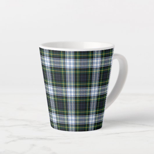 Pset Rustic Tartan Clan Gordon Elegant Latte Mok (Rechterhoek)