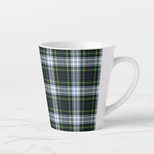 Pset Rustic Tartan Clan Gordon Elegant Latte Mok (Rechts)