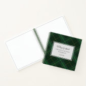 Pset Rustic Tartan Wedding Guest Book Notitieboek (Binnen)