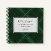 Pset Rustic Tartan Wedding Guest Book Notitieboek (Voorkant)