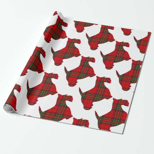 Pset Scottie Dog Cadeaupapier (Uitgerold)