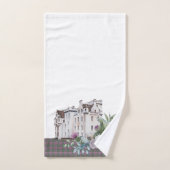 Pset Scottish Castle met vogels en bloemen Bad Handdoek (Handdoek)