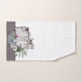 Pset Scottish Castle met vogels en bloemen Bad Handdoek (Handdoek)