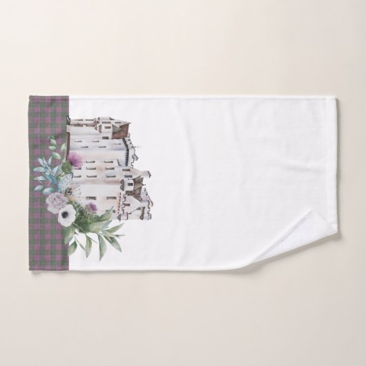 Pset Scottish Castle met vogels en bloemen Bad Handdoek (Handdoek)